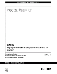 Datasheet SA605D производства Philips